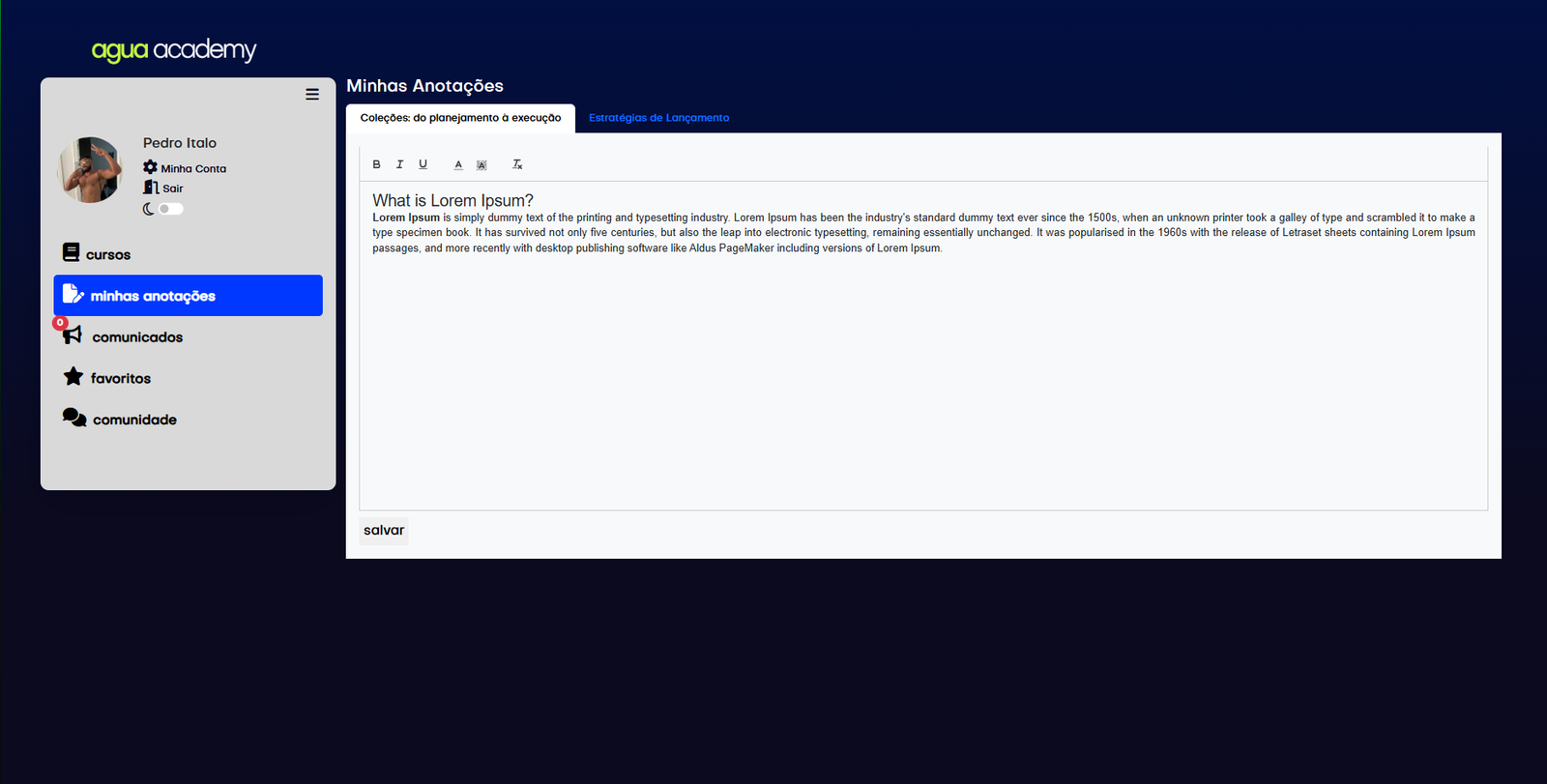 Plataforma de Cursos - Imagem 3