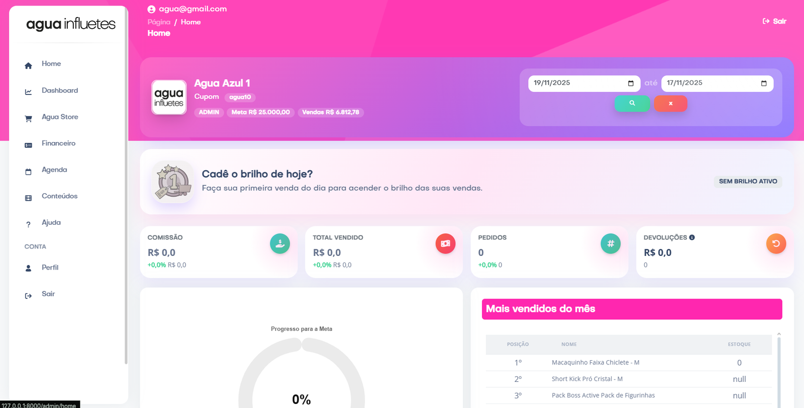 Dashboard para Influenciadores - Imagem 4